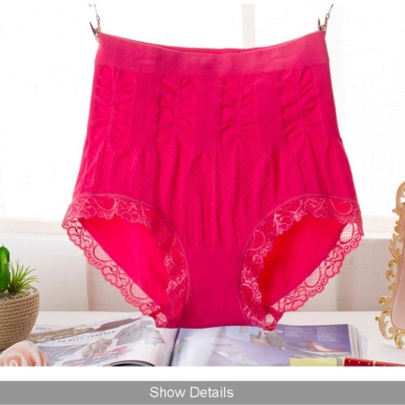 Red Pin up control panties. High waist Panties. - Picture 1 of 3